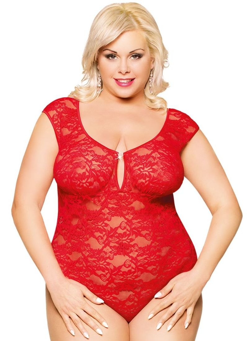 Plus Size Body Red Xxxl 3xl 3x Elastic Lace Curvy Lingerie Bbw On Luulla