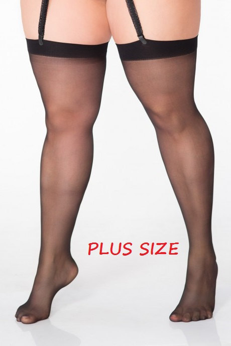 plus size stockings for garter belts