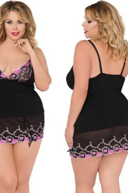 plus size curvy lingerie chemise L XL 2XL 3XL 3XL 4X 1X-4X
