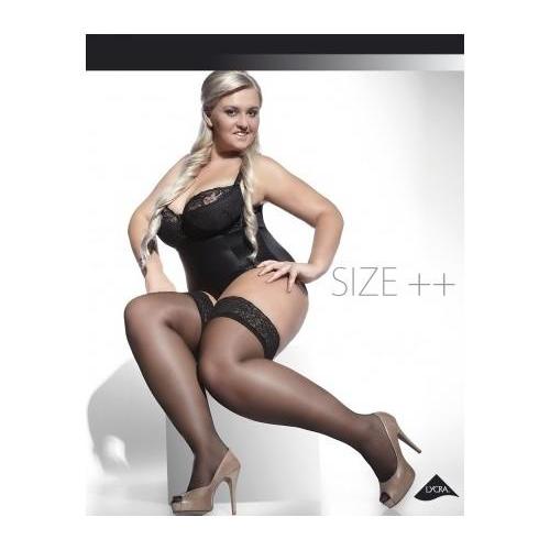 plus size sheer white thigh high stockings for uk 16 21